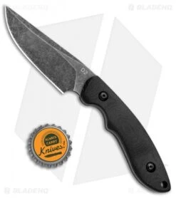 ABKT Elite Shadow Predator Fixed Blade Knife Black G-10 (3.25" Black Stonewash) -Rambo Knives Shop ABKT Elite Shadow Predator Black G 10 Black SW AB004B BHQ 79264 jr bottlecap
