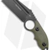 Andre De Villiers Box Butcher Fixed Blade Knife OD Green G-10 (3.75" Black)