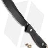 Artisan Cutlery Tomahawk Fixed Blade Knife Black G-10/Orange Liners (6.3" Black)