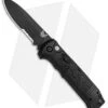 Benchmade 4400SBK Casbah Automatic Knife Black Grivory (3.4" Black Serr)