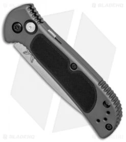 Benchmade 9750 Mini Coalition Automatic Knife Gray Al/Black G-10 (2.9" Satin) 6 Benchmade 9750 Mini Coalition Automatic Knife Gray Al/Black G-10 (2.9" Satin) -Rambo Knives Shop Benchmade 9750 Mini Coalition gray al black G10 satin BHQ 75501 er spine 2