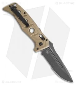 Benchmade Adamas Automatic Knife Desert Tan G-10 (3.8" Gray Serr) 2750SGY-3 -Rambo Knives Shop Benchmade Adamas Automatic Knife Desert Tan G 10 3.8 Gray Serr 2750SGY 3 BHQ 118567 LS Back