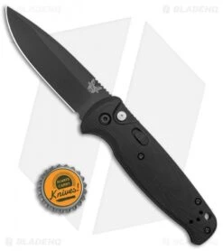 Benchmade CLA Drop Point Automatic Knife Black G-10 (3.4" Black) 4300BK -Rambo Knives Shop Benchmade CLA DP Auto black G 10 Black 4300BK BHQ 27082 jr bottlecap