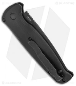 Benchmade CLA Drop Point Automatic Knife Black G-10 (3.4" Black) 4300BK -Rambo Knives Shop Benchmade CLA DP Auto black G 10 Black 4300BK BHQ 27082 jr side