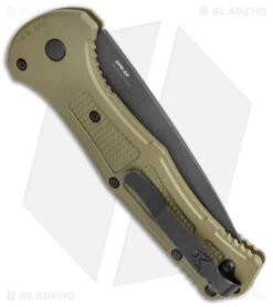 Benchmade Claymore Automatic Knife OD Green Grivory (3.6" Black) 9070BK-1 6 Benchmade Claymore Automatic Knife OD Green Grivory (3.6" Black) 9070BK-1 -Rambo Knives Shop Benchmade Claymore Auto OD Green Grivory Black 9070BK 1 BHQ 137240 jr side