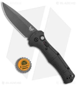 Benchmade Claymore Automatic Knife Black Grivory (3.6" Black) 9070BK -Rambo Knives Shop Benchmade Claymore AutoBlack Grivory Black 9070BK BHQ 137239 jr bottlecap