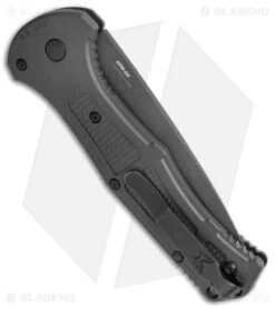 Benchmade Claymore Automatic Knife Black Grivory (3.6" Black) 9070BK -Rambo Knives Shop Benchmade Claymore AutoBlack Grivory Black 9070BK BHQ 137239 jr side