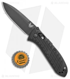 Benchmade 5750BK Mini Presidio II Automatic Knife (3.2" Black) -Rambo Knives Shop Benchmade Mini Presidio II Auto Black 5750BK BHQ 108953 jr bottlecap