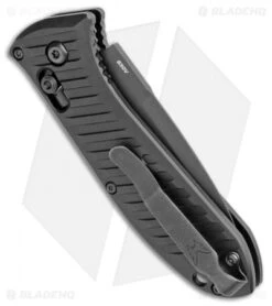 Benchmade 5750BK Mini Presidio II Automatic Knife (3.2" Black) -Rambo Knives Shop Benchmade Mini Presidio II Auto Black 5750BK BHQ 108953 jr side