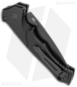 Benchmade Rukus II Automatic Knife (3.4" Black) 9600BK -Rambo Knives Shop Benchmade Rukus II Automatic Black 9600BK BHQ 74494 jr side