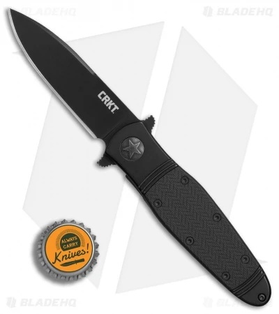 CRKT Bombastic Frame Lock Knife Black GFN (3.3" Black) K345KKSP 4 CRKT Bombastic Frame Lock Knife Black GFN (3.3" Black) K345KKSP - Image 4