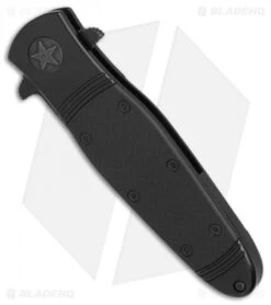 CRKT Bombastic Frame Lock Knife Black GFN (3.3" Black) K345KKSP 6 CRKT Bombastic Frame Lock Knife Black GFN (3.3" Black) K345KKSP -Rambo Knives Shop CRKT Bombastic Black Plain Edge BHQ 78172 er spine