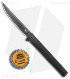 CRKT CEO Flipper Liner Lock Knife Black GRN (3.25" Black) -Rambo Knives Shop CRKT CEO Black Glass Reinforced Nylon LL Black BHQ 138962 jr bottlecap