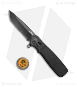 CRKT Homefront Tactical Tanto Field Strip Knife Black (3.5" Black Serr) K260KKS -Rambo Knives Shop CRKT Homefront Tactical Tanto LL Black Black Serr K260KKS BHQ 51833 jr bottlecap