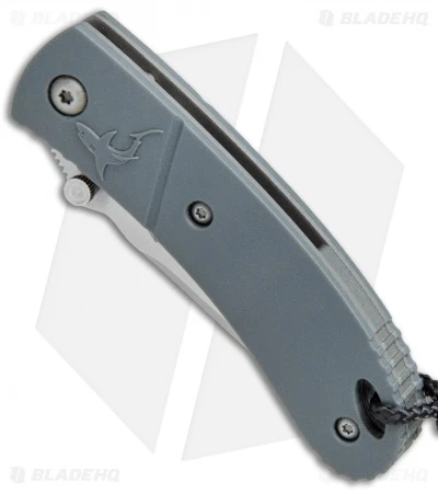 CRKT Lightfoot Urban Shark Liner Lock Knife Gray (2.5" Satin Serr) 2 CRKT Lightfoot Urban Shark Liner Lock Knife Gray (2.5" Satin Serr) - Image 2