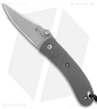 CRKT Lightfoot Urban Shark Liner Lock Knife Gray (2.5" Satin) 1 CRKT Lightfoot Urban Shark Liner Lock Knife Gray (2.5" Satin)