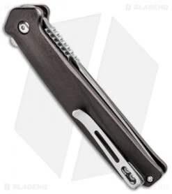 CRKT Onion Helical Liner Lock Tanto Knife Aluminum (3.52" Satin) K500GXP -Rambo Knives Shop CRKT Onion Helical LL Tanto Aluminum Satin K500GXP BHQ 92300 jr side