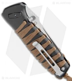 CRKT Parascale Deadbolt Lock Knife Cord Wrap (3.19" Satin) 6235 -Rambo Knives Shop CRKT Parascale Deadbolt Lock Cord Wrap Satin BHQ 103631 jr side