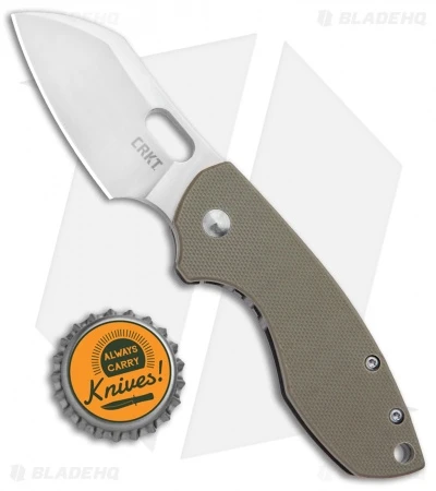 CRKT Pilar Frame Lock Knife Tan G-10 (2.4" Satin D2) 4 CRKT Pilar Frame Lock Knife Tan G-10 (2.4" Satin D2) - Image 4