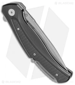 CRKT Ruger Knives Windage Liner Lock Knife Black Aluminum (3.78" SW) R2401 -Rambo Knives Shop CRKT Ruger Windage LL Black Alum SW R2401 BHQ 76849 jr side