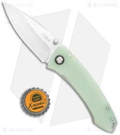 CRKT Tuna Frame Lock Knife Natural G-10 (3.25" Stonewash D2) -Rambo Knives Shop CRKT Tuna FL Natural G 10 SW 2520JSD2 BHQ 114001 jr bottlecap