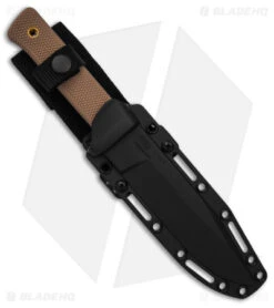 Cold Steel SRK Search Rescue Fixed Blade Knife Tan Polymer (6" Black ) -Rambo Knives Shop Cold Steel SRK Search Rescue FB Knife Tan Polymer 6in Black BHQ 158054 td side
