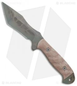 Dawson Knives Wraith Fixed Blade Knife Tan Micarta (5" Sandstone)