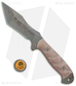 Dawson Knives Wraith Fixed Blade Knife Tan Micarta (5" Sandstone) -Rambo Knives Shop Dawson Knives Wraith Tan Micarta Sandstone BHQ 74781 jr bottlecap