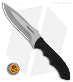 Defcon Hydra Fixed Blade Black G-10 (6" Stonewash D2) -Rambo Knives Shop Defcon Hydra FB D2 BHQ 70692 td size