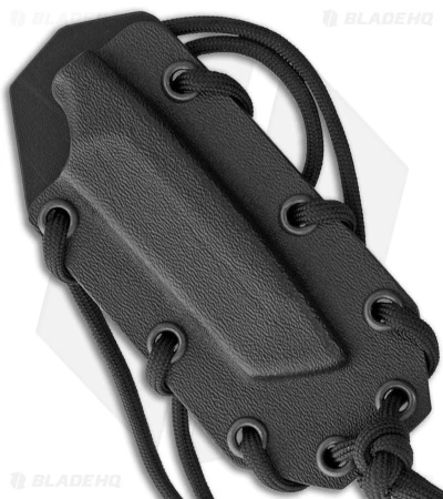 Extrema Ratio N.K.3 Fixed Blade Tanto Neck Knife (2.75" Black) 2 Extrema Ratio N.K.3 Fixed Blade Tanto Neck Knife (2.75" Black) - Image 2