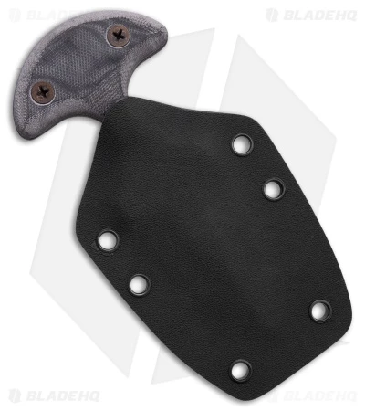 GTI Push Dagger Knife Gray Micarta (2.6" Black) 3 GTI Push Dagger Knife Gray Micarta (2.6" Black) - Image 3