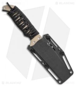 HK Fray Tanto Fixed Blade Knife Black Rubber (4.25" FDE) 55243 -Rambo Knives Shop HK Fray Tanto Fixed Blade Knife Black Paracord 4.25 FDE 55243 BHQ 100259 LS Sheath