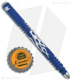 Hinderer Knives Aluminum Investigator Pen Flames (Matte Blue) 7 Hinderer Knives Aluminum Investigator Pen Flames (Matte Blue) -Rambo Knives Shop Hinderer Knives Aluminum Investigator Pen Flames SW Matte Blue BHQ 136381 jr bottlecap