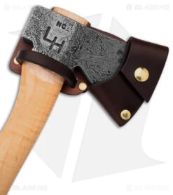 Hoffman Blacksmithing 12" Flamed Maple Axe - Black Finish -Rambo Knives Shop Hoffman Blacksmithing Flamed Maple Axe BHQ 67668 td sheath