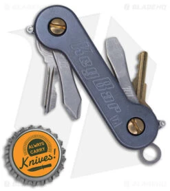 KEY-BAR Titanium Midnight Pocket Key Holder/Organizer 5 KEY-BAR Titanium Midnight Pocket Key Holder/Organizer -Rambo Knives Shop KeyBar Ti Mightnight BHQ 114239 jr bottlecap