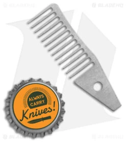 KeyBar Titanium Comb 2.0 Insert (Silver) -Rambo Knives Shop Keybar Ti Comb 2 Insert Silver BHQ 94316 td size