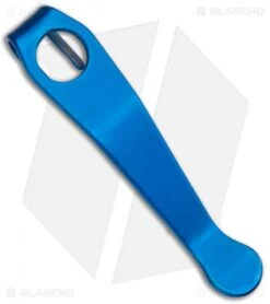 Lynch Northwest Spyderco Titanium Replacement Pocket Clip (Blue Ano)