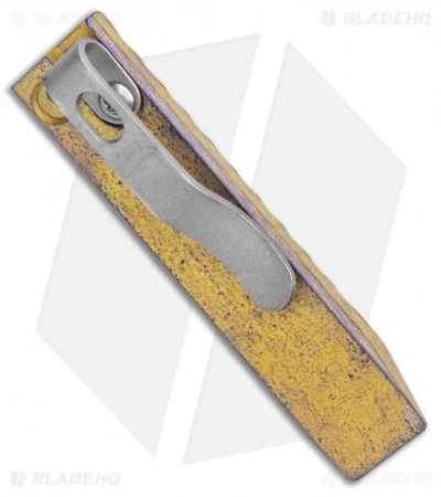 Maverick Customs Titanium Pry (2.75" Scalloped- Yellow) 2 Maverick Customs Titanium Pry (2.75" Scalloped- Yellow) - Image 2