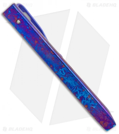 Maverick Customs 4" Slim Pocket Pry Bar Tool - Square ZlaTi 2 Maverick Customs 4" Slim Pocket Pry Bar Tool - Square ZlaTi - Image 2