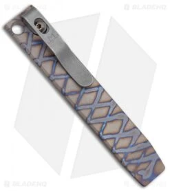 Maverick Customs 4" Ti Pocket Pry Bar Tool - Crosshatch Flamed