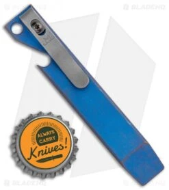 Maverick Customs 4" Ti Pocket Pry Bar Tool - Dark Blue -Rambo Knives Shop Maverick Customs 4in Ti Pocket Pry Bar Tool Dark Blue BHQ 126275 jr bottlecap