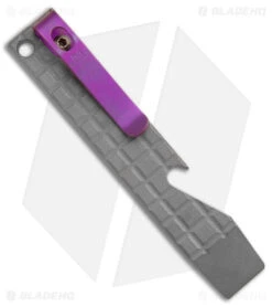 Maverick Customs Pocket Pry Bar Tool Frag Stonewash/Purple Titanium (4")