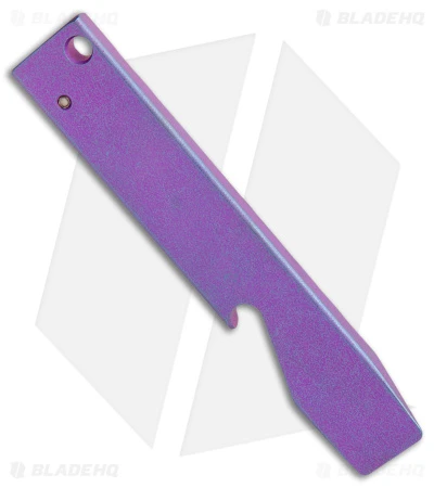 Maverick Customs Pocket Pry Bar Tool Rock Purple/Blue Titanium (4") 2 Maverick Customs Pocket Pry Bar Tool Rock Purple/Blue Titanium (4") - Image 2