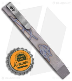 Maverick Customs 5" Ti Pocket Pry Bar Bottle Opener Tool - Anarchy Flamed 5 Maverick Customs 5" Ti Pocket Pry Bar Bottle Opener Tool - Anarchy Flamed -Rambo Knives Shop Maverick Customs 5in Ti Pocket Pry Bar Anarchy Flamed Gray Clip BHQ 141691 jr bottlecap