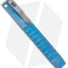 Maverick Customs 5" Pocket Pry Bar Tool Titanium Blue Alternating Zig-Zag