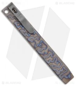 Maverick Customs 5" Ti Pocket Pry Bar Tool - Flame Snake