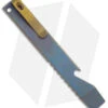 Maverick Customs Pocket Pry Bar Tool SW Blue/Yellow Jimped Titanium (5")