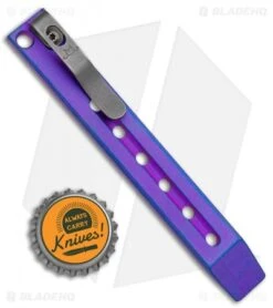 Maverick Customs 5" Ti Pocket Pry Bar Tool - Purple Holed Fuller 5 Maverick Customs 5" Ti Pocket Pry Bar Tool - Purple Holed Fuller -Rambo Knives Shop Maverick Customs 5in Ti Pocket Pry Bar Tool Purple Holed Fuller BHQ 126354 jr bottlecap