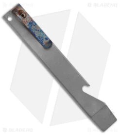 Maverick Customs Pocket Pry Bar Tool Stonewash Anodized Titanium (5")