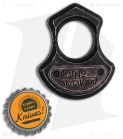 Serge Panchenko X-1 Knuck Black Tumbled (Aluminum/Copper) -Rambo Knives Shop Serge Panchenko X 1 Knuck Black Tumbled Aluminum Copper BHQ 85841 jr bottlecap